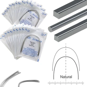 100PCS Filo Arco Ortodonzia Dentale Niti Forma Naturale Archi Rotondo Rettangolare - Foto 1 di 56