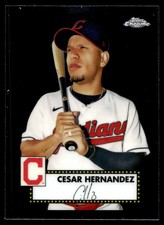 2021 Topps Chrome Platinum Anniversary Cesar Hernandez Cleveland Indians #384
