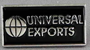 Universal Exports pin badge. Black and silver. James Bond. 007. Metal. Enamel. - Picture 1 of 1