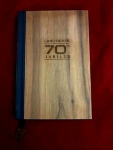 Land Rover 70th Jubilee WoodChuck Wood Covered Notebook Journal Diary 1948-2018 - Picture 1 of 7