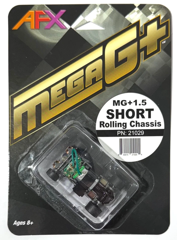 Chasis rodante AFX MEGA G+ 1.5 CORTO 21029 vintage ancho Tomy Aurora A.W. Ajuste Foto 1 de 1