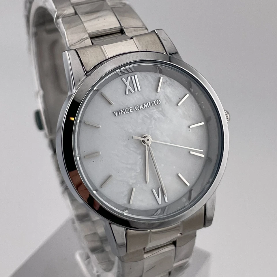 Vince Camuto Watch Womens 32mm Case Pearl Look Dial Quartz Three Hands - Image 1 of 4