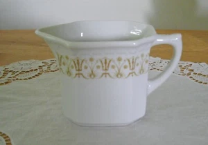 Crema rollos flores amarillas blancas vintage Syracuse China RESTAURANT ~ - Imagen 1 de 6