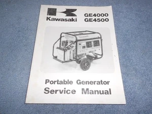 1981 KAWASAKI GE4000 GE 4500 PORTABLE GENERATOR SERVICE REPAIR SHOP MANUAL - Picture 1 of 7