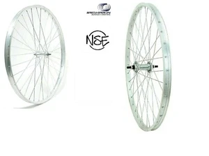 Coppia Ruote / Cerchio Ant. + Post. Bici 26  x 1 3/8" olanda  1 Velocita' - Foto 1 di 1