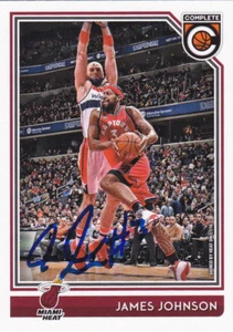 JAMES JOHNSON TORONTO RAPTORS SIGNED CARD GRIZZLIES KINGS BULLS HEAT PACERS NETS - Picture 1 of 1