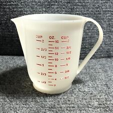 Vintage Eagle Plastic 2 Cups Measuring Cup Red Letters/Numbers Made in USA