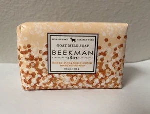 BEEKMAN 1802 Honey & Orange Blossom Goat Milk Soap Bar Travel 3.5oz/99g SEALED - Picture 1 of 3