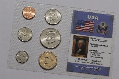 🧭 🇺🇸 USA GEORGE WASHINTON SEALED MINT SET B79 #809 - Image 1 of 2