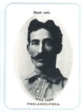 1906 WG3 Fan Craze A. L. Reprint Monte Cross Philadelphia Athletics