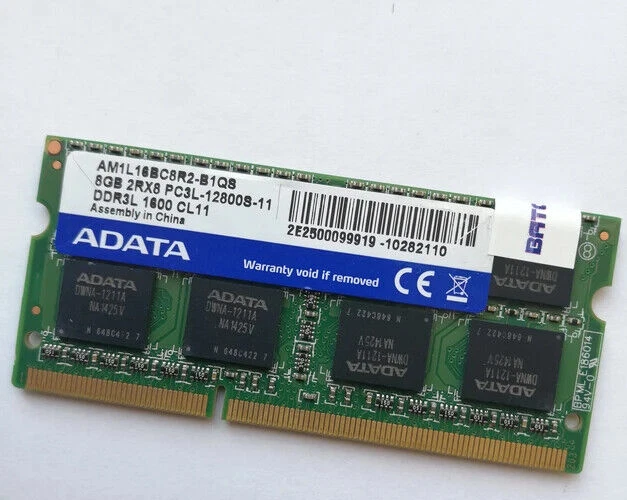 8GB ADATA DDR3 1600 PC3-12800 2Rx8 - Image 1 of 1