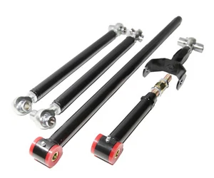 Fit 2005-2014 Ford Mustang 2D S197 Rear Lower+Upper Control Arm& Track Bar BLACK - Picture 1 of 12