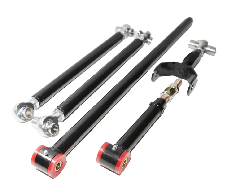 AJ. trasero 2D para Ford Mustang 05-14 Brazos de control inferiores + superiores y barra de pista dura Pan Foto 1 de 4