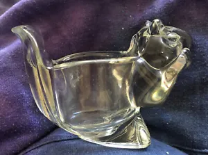 Vintage Avon Clear Glass Squirrel Figurine Votive Tea Light Candle Holder 3.25" - Picture 1 of 5