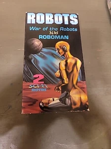 ROBOTS: WAR OF THE ROBOTS & ROBOMAN 2×VHS NTSC 1994 Simitar Vintage - Picture 1 of 1