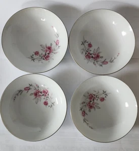 Gambles Import Corp "Rosealinda" Fine China 4 Stück. Set Schalen Top Zustand - Bild 1 von 7