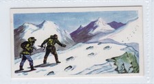 Tea Trade Card 1961. The Abominal Snowman (Yeti) in the Himalayas