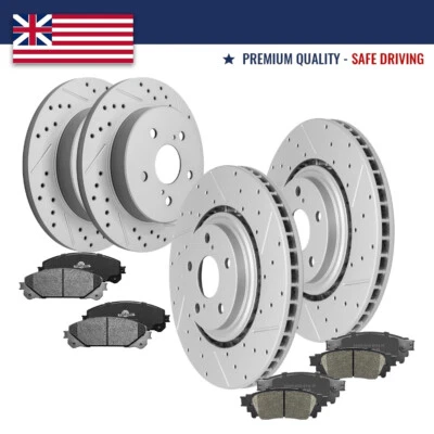 Комплект передних перфорированных тормозных дисков и керамических колодок для Lexus NX300 NX200t NX300h - Изображение 1 из 4
