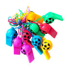  100 pièces sifflet de football en plastique fête jouets en vrac cadeaux de Noël