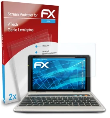 atFoliX 2x Pellicola Protettiva per VTech Genio Lernlaptop chiaro - Immagine 1 di 4