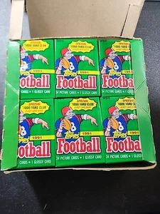 1991 Topps Football Cello Unopened Wax Box - Picture 1 of 4