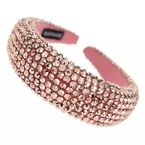 Damen Rose Gold Strass Stirnband Glitzer Party Kristall Mode Haar Accessoire - Bild 1 von 1