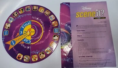 Disney Scene It? 1st Edition DVD Board Game Replacement Game Board  Instructions - Image 1 of 4