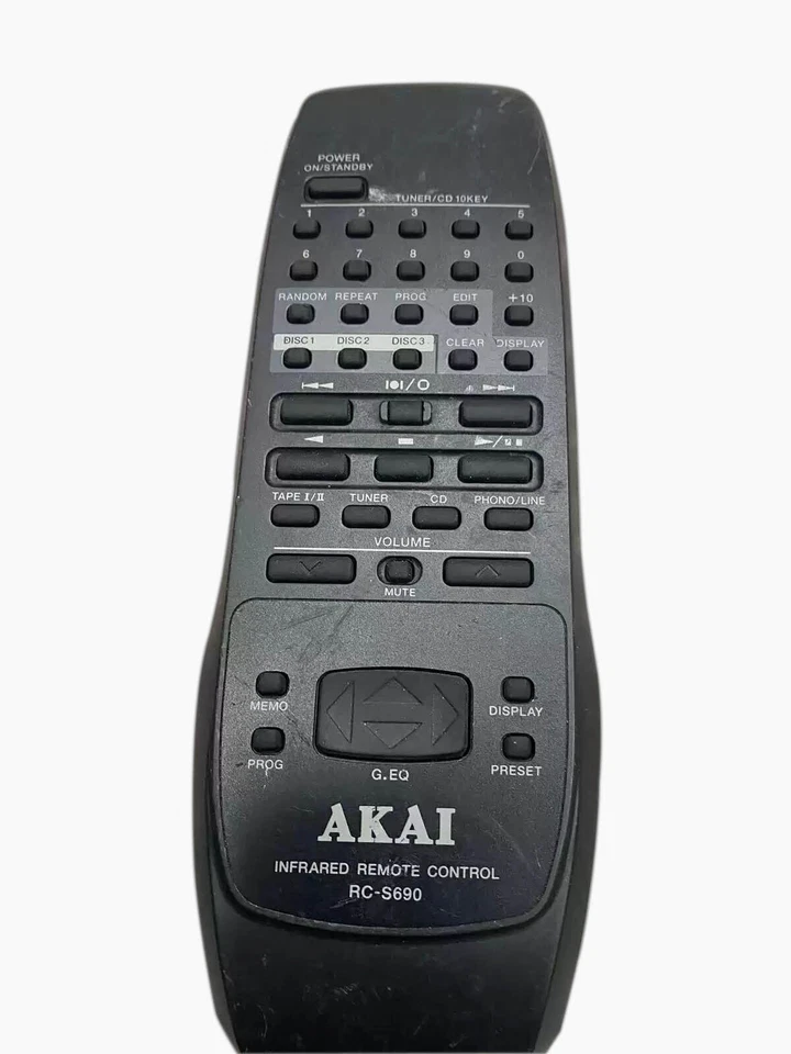 Original Akai Combination Amplifier Sound Remote Control RC-S690 - Image 1 of 1