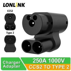 FÜR Tesla Adapter CCS2 auf Typ2 Konverter CCS Combo 2 EV Laden DC kompatibel - Bild 1 von 5