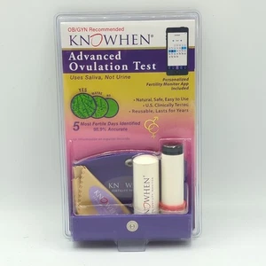 Kit avanzado de prueba de ovulación de saliva KNOWHEN con aplicación personalizada de monitor de fertilidad - Imagen 1 de 7