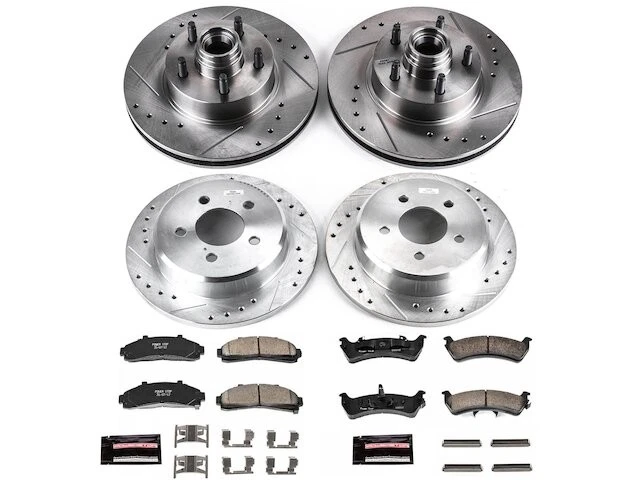 Kit de pastillas de freno y rotor delanteras y traseras para Ford Ranger ZB514XM 1998-2002 Foto 1 de 1