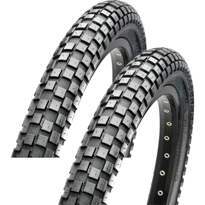 Упаковка из 2 клинчерных шин Maxxis Holy Roller 26 x 2,4 черные одинарные - Изображение 1 из 2