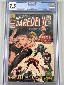 Daredevil #12 (Marvel Comics January 1966) CGC Graded 7.5 VF- 1st App. Plunderer - Picture 1 of 5