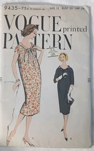 Vogue Pattern 9435 1950s Chamise/Maternity Dress Sz 12 FF Sewing Pattern "Easy" - Picture 1 of 6