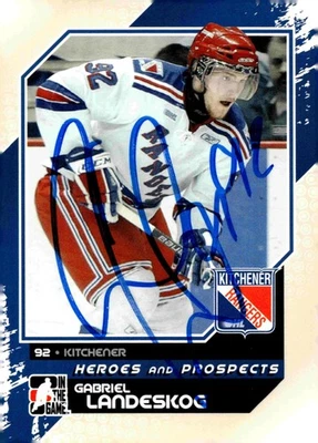 Gabriel Landeskog - Signed 2010-11 In The Game Heroes And Prospects Card #36 - Image 1 of 2