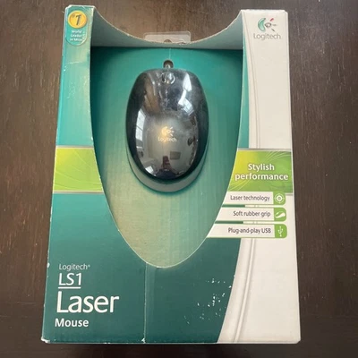 Logitech LS1 Laser Mouse Stylish Performance Plug-and-Play USB 2009 New - Image 1 of 4