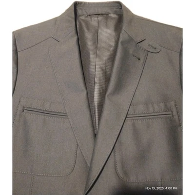 Chaqueta Abrigo Deportivo Kroon Blazer Para Hombres 40R Marrón Matews Lavado 2 Botones Foto 1 de 4