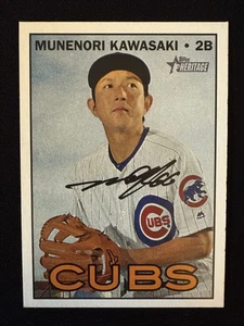 2016 Topps Heritage hohe Nummer Munenori Kawasaki #587 Chicago Cubs - Bild 1 von 2