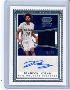 2022-23 Panini Crown Royale Brandon Ingram Kings Court Patch Auto /99 Pelicans - Picture 1 of 3