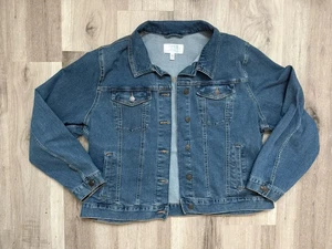 Chaqueta elástica de mezclilla Time And Tru para mujer talla XXXL (22) - Imagen 1 de 11
