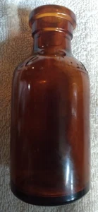 Vintage 1950s Lysol Brown Glass Bottle L & F Product Corp Bloomfield New Jersey - Picture 1 of 5
