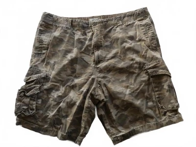Pantalones Cortos Dockers Para Hombres Algodón Calce Suelto Ejército Camuflaje Carga Caqui Talla 42 De Colección Y2K Foto 1 de 4