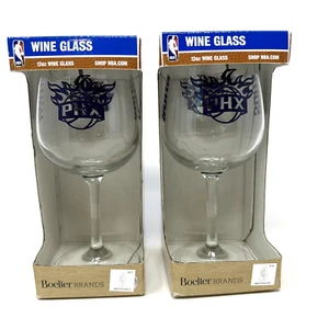 NBA Phoenix Suns Wine Glasses Set of 2 - Picture 1 of 4