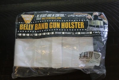 Daltech Force Large Belly Band Gun Holster White Top Loader 4" Wide Right Hand - Image 1 of 2