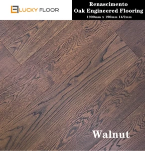 14mm Walnut Engineered Flooring Hardwood Timber Floor Floorboard Floating - Picture 1 of 3