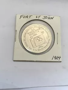 1984 Fort St. John, BC - Commemorative Canada Trade Dollar - Bild 1 von 2