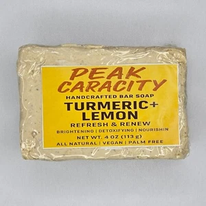 All Natural Tumeric and Lemon Vegan Handcrafted bar Soap - Picture 1 of 4