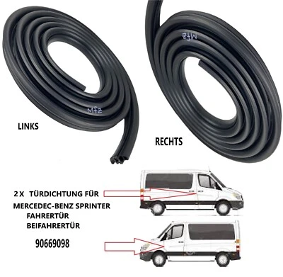 2x Door Seal for Mercedes-Benz Sprinter W906 (2006-19) 9066976098 Edge Protector - Image 1 of 4