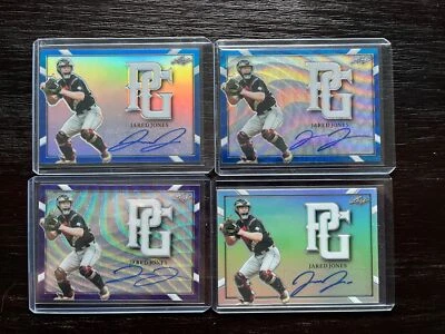 Jared Jones LSU PIRATES 2020 Leaf Perfect Game auto Autograph Lot X4 - Image 1 of 4