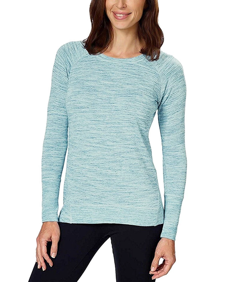Champion Elite Women's Small Shirt Lightweight Crew Neck Long Sleeve Tee Blue